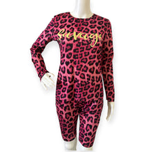 Load image into Gallery viewer, Pink Leopard Print &#39;Savage&#39; Set