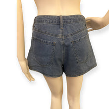 Load image into Gallery viewer, Denim Mini Skirt with Button Detail