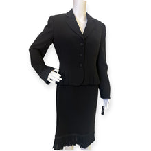 Load image into Gallery viewer, Tahari Elegant Black Skirt Suit