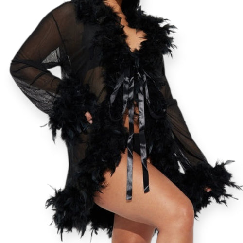 Light As A Feather Mesh Robe
