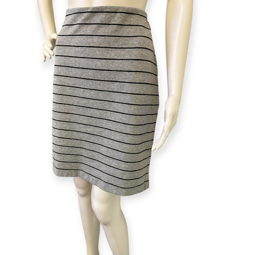 Banana Republic Gray Striped Skirt