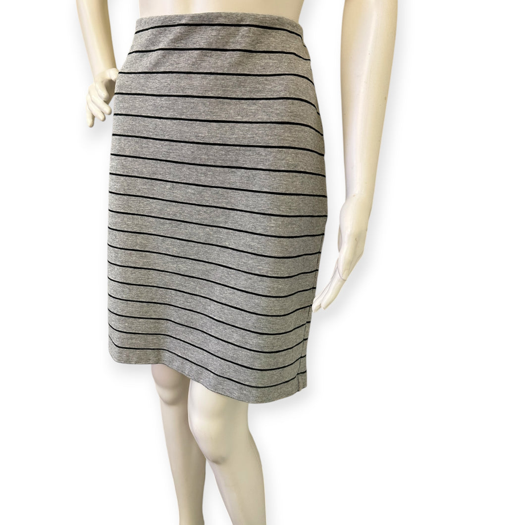 Banana Republic Gray Striped Skirt