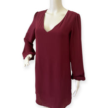 Load image into Gallery viewer, Elegant Burgundy Abbeline Women&#39;s Tunic Dress