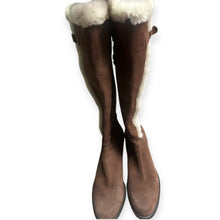 Load image into Gallery viewer, Lauren by Ralph Lauren Rosella Boots Brown Shearling-Lined Knee-High Boots