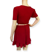 Load image into Gallery viewer, Tie-Front Short Two-Piece Set