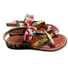 Load image into Gallery viewer, Patricia Nash Fidella Floral Leather Sandals