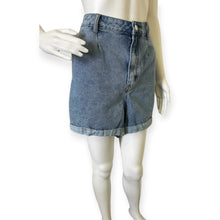 Load image into Gallery viewer, High-Waisted Denim Shorts