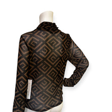 Load image into Gallery viewer, Geometric Patterned Sweet Rain Sheer Top