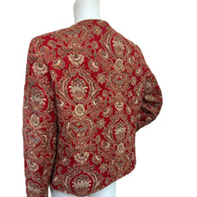 Load image into Gallery viewer, Vera Bradley Quilted Lined Jacket Medium Red Windsor Pattern