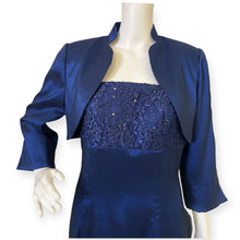Load image into Gallery viewer, Elegant Sean Couture Beaded Spaghetti Strap Bolero Jacket with Dress