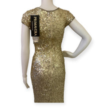 Load image into Gallery viewer, Primavera Couture Elegant Gold Sequin Evening Gown