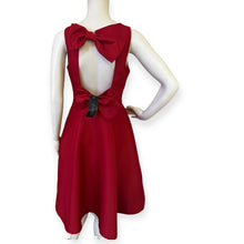 Load image into Gallery viewer, Ovella Red Sleeveless Fit-and-Flare Dress