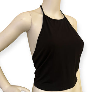 Black Halter Neck Top