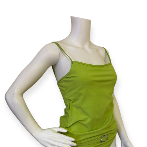 La Blanca Neon Green Spaghetti Strap Swim Top and Bottom