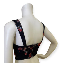 Load image into Gallery viewer, Floral Black Tank Top