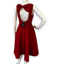 Load image into Gallery viewer, Ovella Red Sleeveless Fit-and-Flare Dress