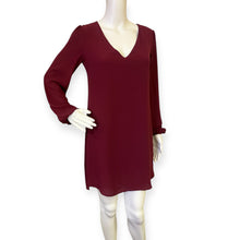 Load image into Gallery viewer, Elegant Burgundy Abbeline Women&#39;s Tunic Dress
