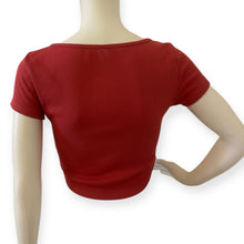 Load image into Gallery viewer, Coral Ribbed Crop Top
