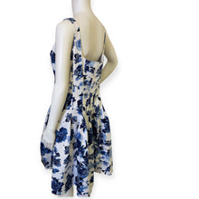 Load image into Gallery viewer, American Living Floral Blue and White Dress