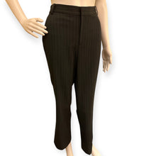 Load image into Gallery viewer, Women&#39;s Chaps Charcoal/Grey Pinstripe Pants