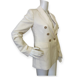 Ivory Loft Double Breast Blazer