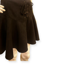 Load image into Gallery viewer, Julia Black Lace-Up suede Skirt