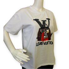 Load image into Gallery viewer, Fashion Bling White T-Shirt with Red and Black Graphic