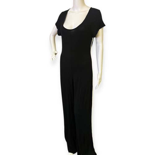 Flared Jumpsuit with White Stripe