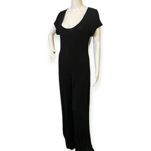 Flared Jumpsuit with White Stripe