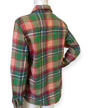 Load image into Gallery viewer, J.McLaughlin Women's Plaid Button-Up Shirt in Green, Red &amp; Navy