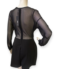 Load image into Gallery viewer, Blurred Lines Mesh Romper