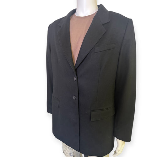 Classic Black Cashmere Blazer