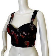 Load image into Gallery viewer, Floral Black Tank Top