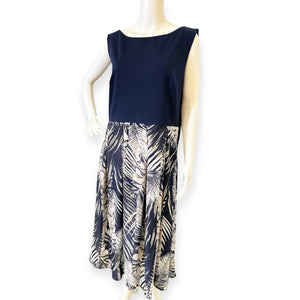 Vfemage Leaf Print Dress