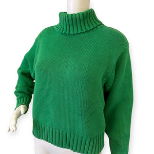 Green Turtleneck Sweater