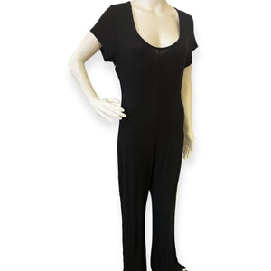 Flared Jumpsuit with White Stripe