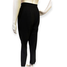 Load image into Gallery viewer, Elegant Black Women's Pants with Fringe Detail