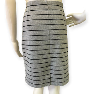 Banana Republic Gray Striped Skirt