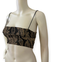 Load image into Gallery viewer, Capricorn Nude Snakeskin Top