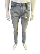 Load image into Gallery viewer, Vintage Slim Fit Light Wash Men's Jeans - Blue