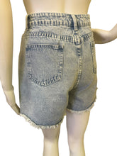Load image into Gallery viewer, High-Waist Light Wash Denim Shorts