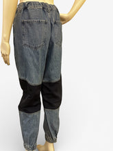 Load image into Gallery viewer, Women’s Retro Two-Tone Denim Jogger Jeans