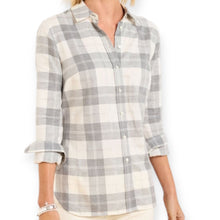 Load image into Gallery viewer, Metallic Flannel Modern Classic Shirt- Chimney Plaid