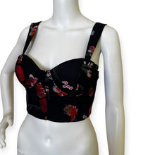 Load image into Gallery viewer, Floral Black Tank Top