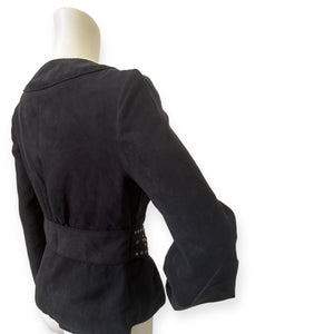 Vintage Suede Bandolino Corset Blazer Jacket