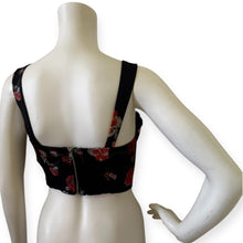 Load image into Gallery viewer, Floral Black Tank Top