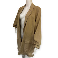 Load image into Gallery viewer, Women's Tan Linen Causal Blazer