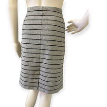 Load image into Gallery viewer, Banana Republic Gray Striped Skirt