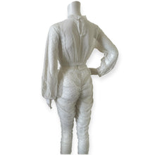 Load image into Gallery viewer, Sheer White Polka Dot Two-Piece Set