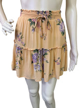 Load image into Gallery viewer, Women's Peach Floral Tiered Skirt